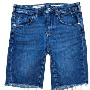 Pilcro And The Letterpress Anthropologie Denim High Rise Slim Cutoff 27